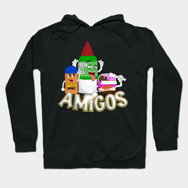 Mexican candy amigos Hoodie by NUNEZ CREATIONS